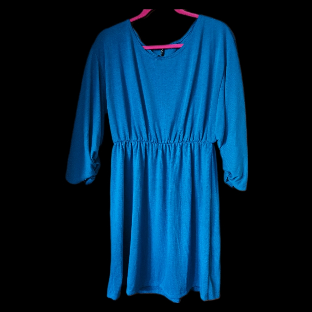 Polina Plus Turquoise Dress